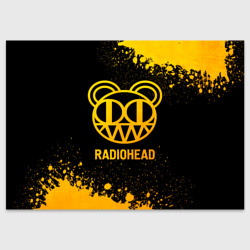 Поздравительная открытка Radiohead - gold gradient