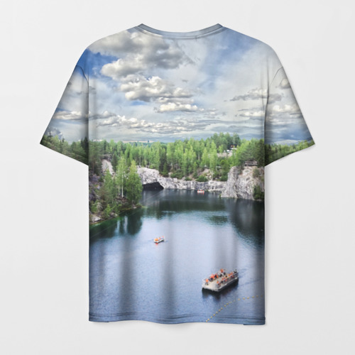 Мужская футболка 3D Рускеала - горный парк в Карелии , цвет 3D печать - фото 2