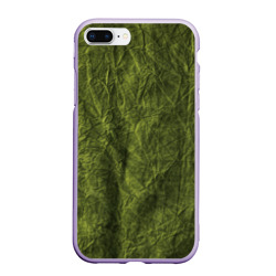 Чехол для iPhone 7Plus/8 Plus матовый Мятая зеленая ткань