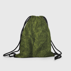 Рюкзак-мешок 3D Мятая зеленая ткань