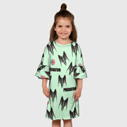 Детское платье 3D Хищник - логотип - фото 2
