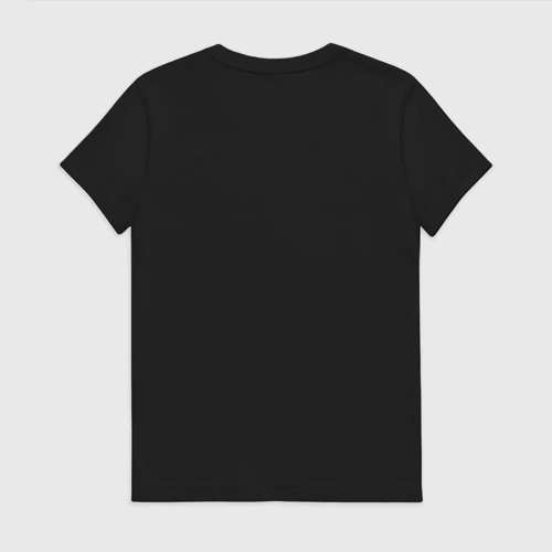 Женская футболка хлопок с принтом Flower of Evil: Mystery, вид сзади #1