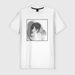 Мужская футболка хлопок Slim Слёзы Кукуру - Акватоп белого песка