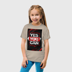 Детская футболка хлопок Yes, you can - фото 2