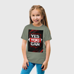 Детская футболка хлопок Yes, you can - фото 2