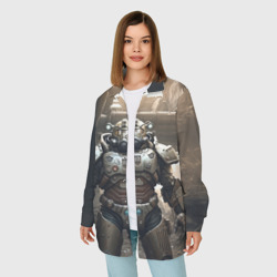 Женская рубашка oversize 3D Солдат в силовой броне - фото 2