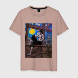 Мужская футболка хлопок Берсерк под небом Ван Гога