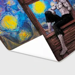 Бумага для упаковки 3D Берсерк и небо Ван Гога - фото 2
