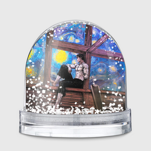 Игрушка Снежный шар Берсерк и небо Ван Гога