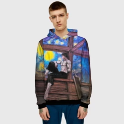 Мужская толстовка 3D Берсерк и небо Ван Гога - фото 2