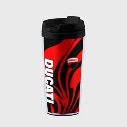 Термокружка-непроливайка Ducati - red stripes