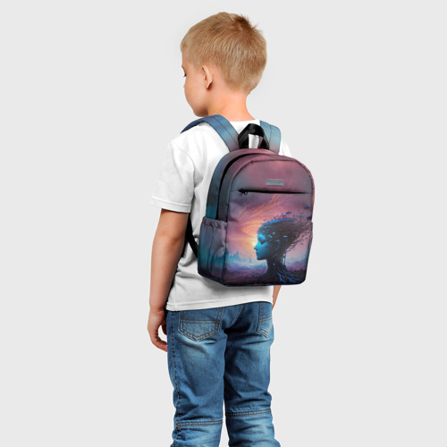 Детский рюкзак 3D с принтом Четвертое измерение, фото на моделе #1