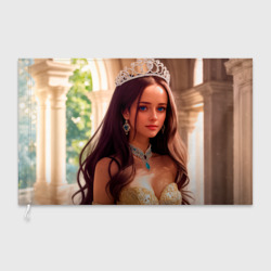 Флаг 3D Девушка принцесса в алмазных украшениях