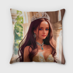 Подушка 3D Девушка принцесса в алмазных украшениях