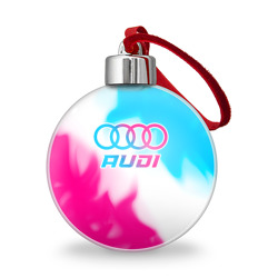 Ёлочный шар Audi neon gradient style