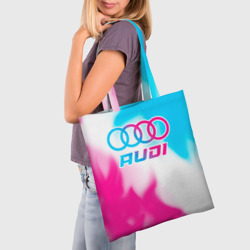 Шоппер 3D Audi neon gradient style - фото 2
