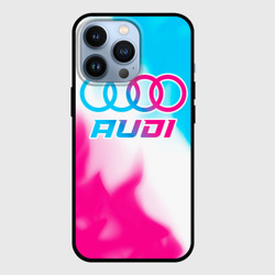 Чехол для iPhone 13 Pro Audi neon gradient style