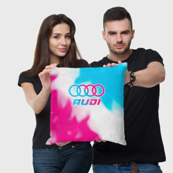 Подушка 3D Audi neon gradient style - фото 2