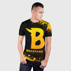 Мужская футболка 3D Slim Beastars - gold gradient - фото 2