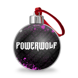 Ёлочный шар Powerwolf rock Legends: надпись и символ