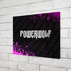 Холст прямоугольный Powerwolf rock Legends: надпись и символ - фото 2
