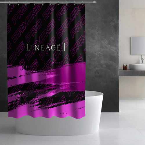 Штора 3D для ванной Lineage 2 pro gaming: символ сверху - фото 2