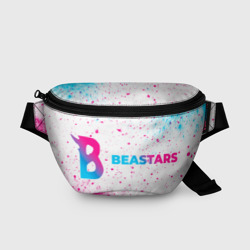 Поясная сумка 3D Beastars neon gradient style: надпись и символ