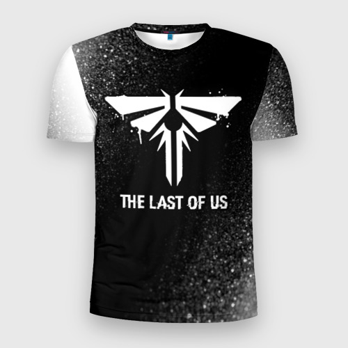 Мужская футболка 3D Slim The Last Of Us glitch на темном фоне, цвет 3D печать