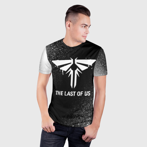 Мужская футболка 3D Slim The Last Of Us glitch на темном фоне, цвет 3D печать - фото 3
