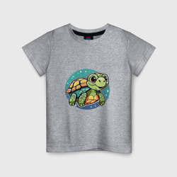 Маленькая черепашка – Детская футболка хлопок с принтом купить со скидкой в -20%