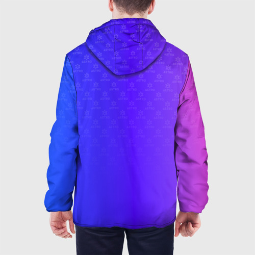 Мужская куртка 3D с принтом Astro pattern, вид сзади #2
