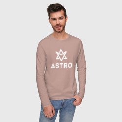 Мужской лонгслив хлопок Astro logo - фото 2