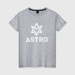 Женская футболка хлопок Astro logo