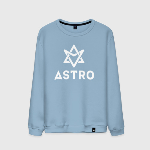 Мужской свитшот хлопок Astro logo, цвет мягкое небо