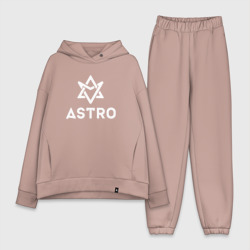 Женский костюм хлопок Oversize Astro logo