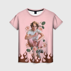 Женская футболка 3D Тимоти в огне