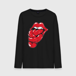 Мужской лонгслив хлопок The Rolling Stones tongue band