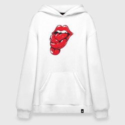 Худи SuperOversize хлопок The Rolling Stones tongue band