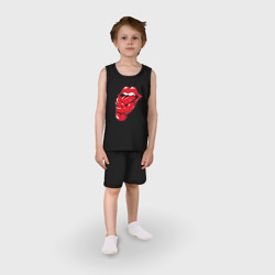 Детская пижама с шортами хлопок The Rolling Stones tongue band - фото 2