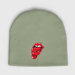 Детская шапка демисезонная The Rolling Stones tongue band