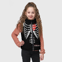 Детский жилет утепленный 3D Скелет с добрым сердцем - фото 2