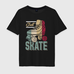 Мужская футболка хлопок Oversize Just skate