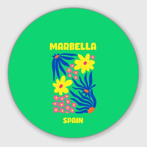 Круглый коврик для мышки Марбелья - Испания