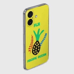 Чехол для iPhone 16 силиконовый с защитой камеры Фиджи - Тихий океан - фото 2