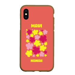 Чехол для iPhone XS Max матовый Мауи - Гавайи