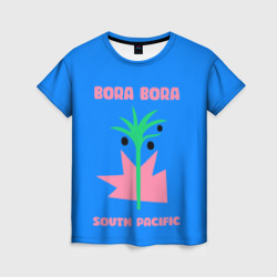 Женская футболка 3D Бора-Бора - Тихий океан