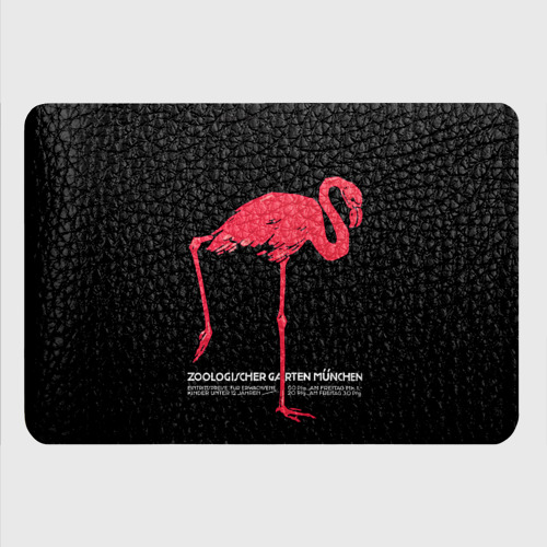 Картхолдер с принтом Фламинго - Мюнхен, цвет черный - фото 4