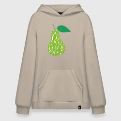 Худи SuperOversize хлопок Vegan pear