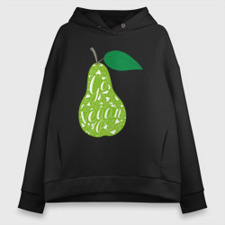 Женское худи Oversize хлопок Vegan pear