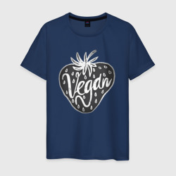 Vegan strawberry – Мужская футболка хлопок с принтом купить со скидкой в -20%